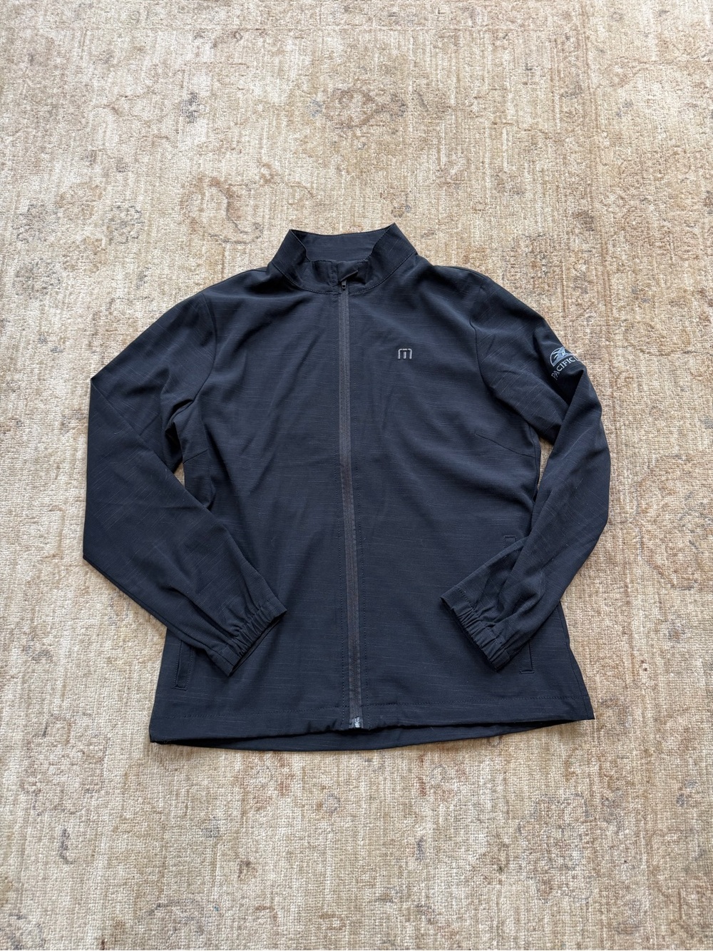 Travis Mathew Black Full-Zip Utility Jacket